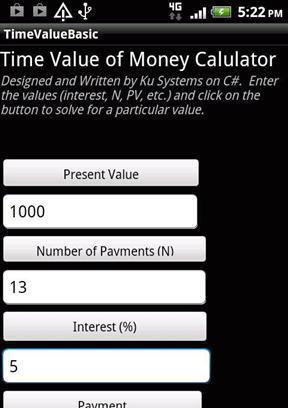 Time Value of Money (Basic)[Ku Systems截图1