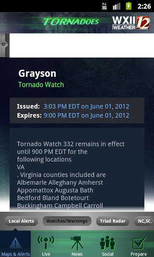 Tornadoes WXII12截图3