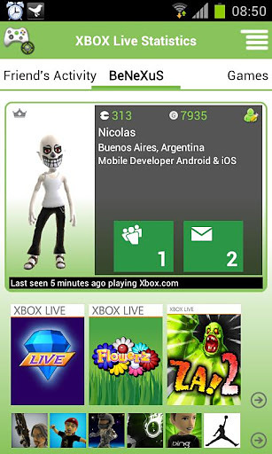 Xbox Live的统计（试用版）截图7