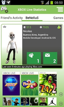 Xbox Live的统计（试用版）截图