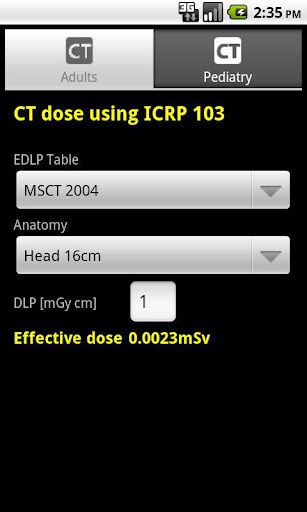 CT Dose Calculator Free截图1