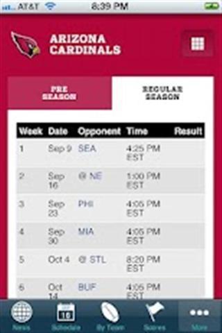 2012 NFL Schedule截图3