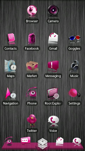 Pink ADW Theme截图3