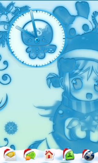 Kawaii Christmas Clock截图2