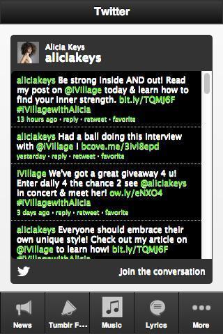 Alicia Keys Ultimate Fan App截图4