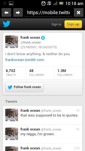 Frank Ocean Lite截图4