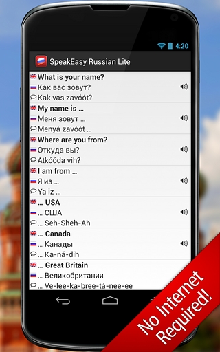 SpeakEasy Russian Lite: Free!截图6