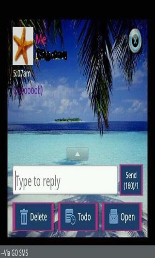 GO SMS THEME/tropicalbeach截图4