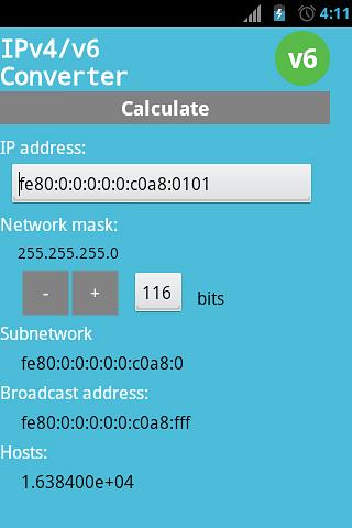 IPv4/v6 Converter截图1