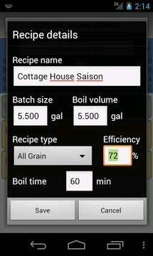 BrewR - Beer Recipe Manager截图