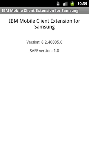IBM Mobile Client for Samsung截图4