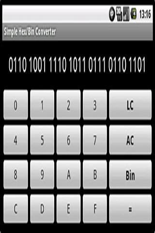 Simple Hex/Bin Converter截图4