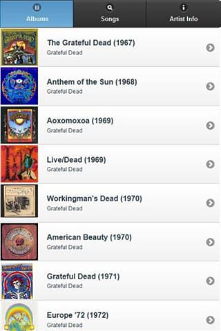 Grateful Dead的所有歌词截图2