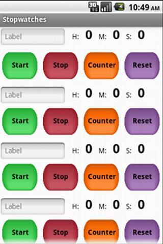 Multiple Stopwatches截图2