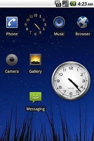 Tiny Gold Clock Widget截图2