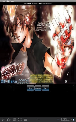 Hitman Reborn Anime Quiz app截图6