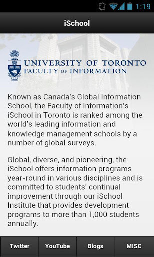 iSchool, University of Toronto截图2