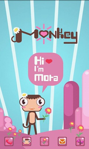 GO主题卡通猴MORA截图