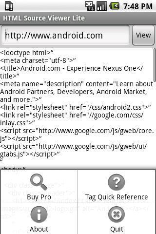 HTML Source Viewer Lite截图2