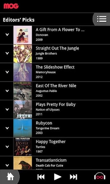 MOG移动音乐截图
