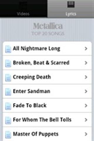 金属乐队歌曲截图2