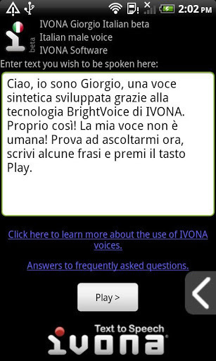 IVONA Giorgio Italian beta截图1