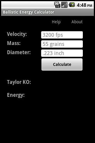 Ballistic Energy Calc截图1