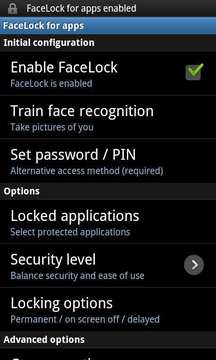 人脸解锁 FaceLock for apps Pro截图