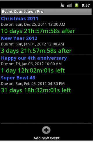 Event Countdown Lite截图4