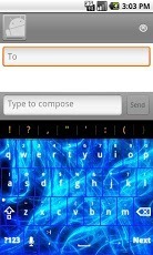 Blue Design Keyboard skin截图1