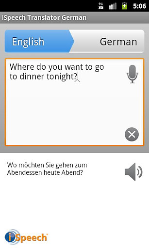 iSpeech German Translator截图2