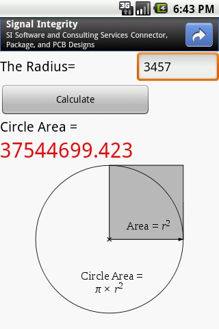 Circle Area截图1