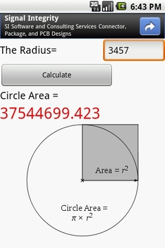 Circle Area截图