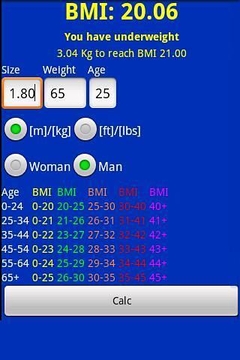 BMI Calc截图