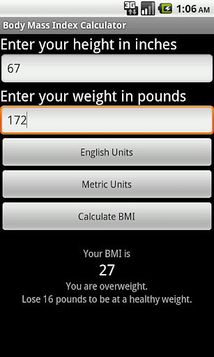 SapphApps BMI Calculator截图2
