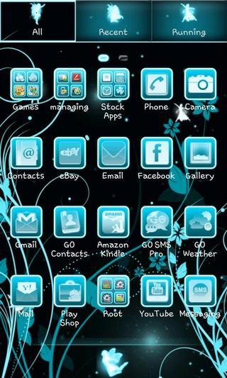 Fairy Blue GO Launcher EX截图1