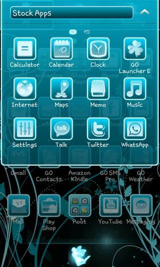 Fairy Blue GO Launcher EX截图2