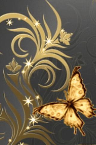 Great Butterfly Gold Live Wall截图1