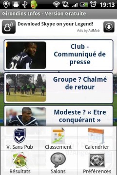 Girondins Infos 0.80截图1