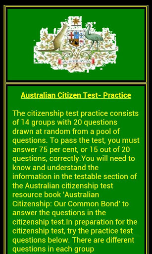 Citizenship Test - Australian截图1