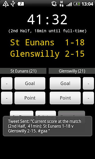 GAA Scoreboard Lite截图1