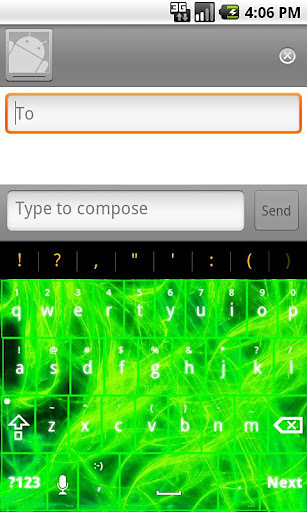 Green Design Keyboard Skin截图1