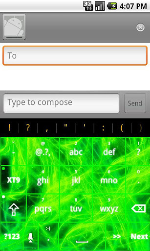 Green Design Keyboard Skin截图2