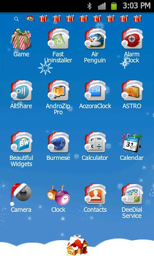 Xmas Go LauncherEx Theme截图1