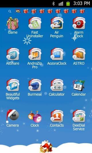 Xmas Go LauncherEx Theme截图2