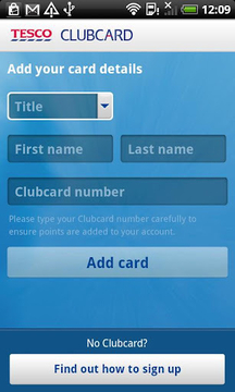 Tesco Clubcard截图