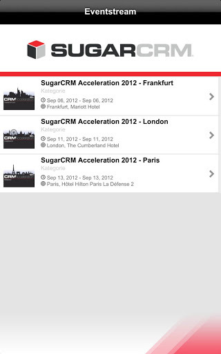 SugarCRM Events截图1