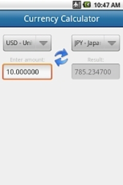 Currency Calculator截图