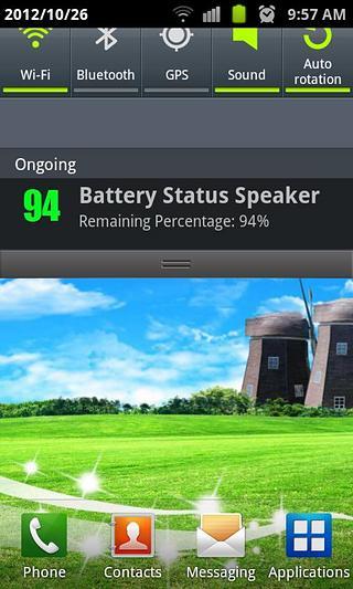 Battery Status Speaker截图4