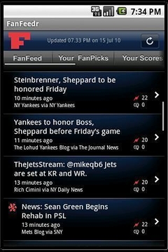 FanFeedr: Personal sports news截图